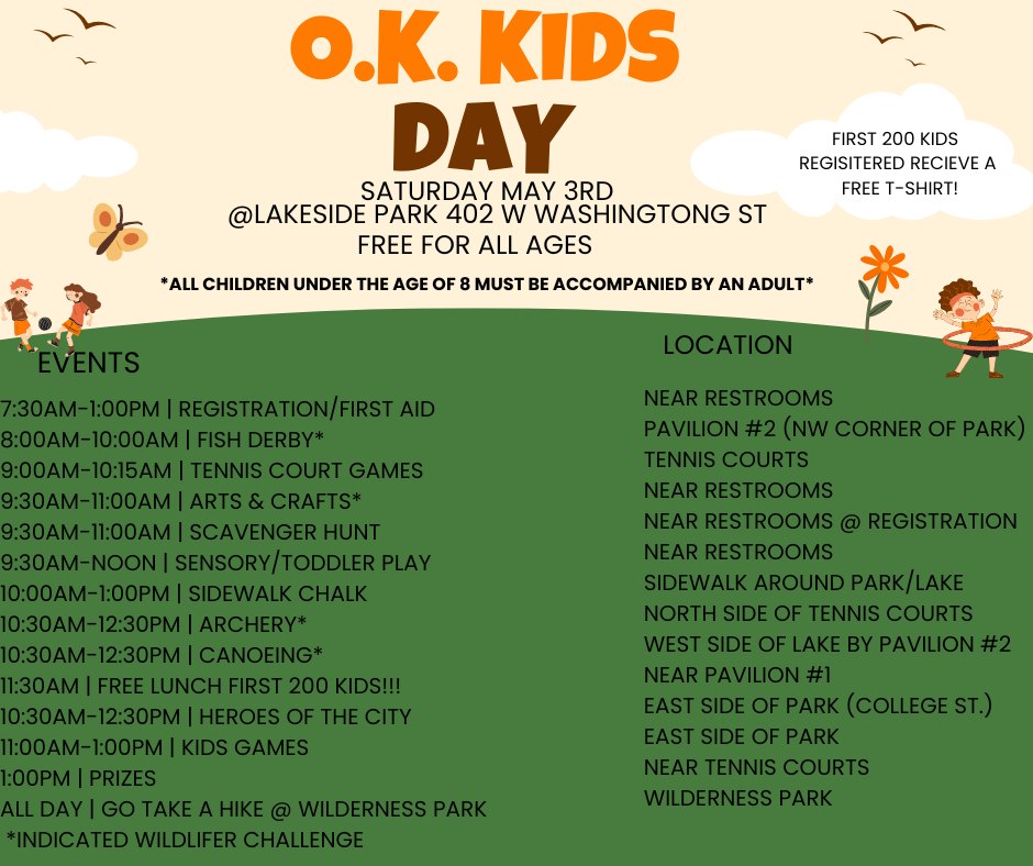 OK Kids Day set for May 3rd