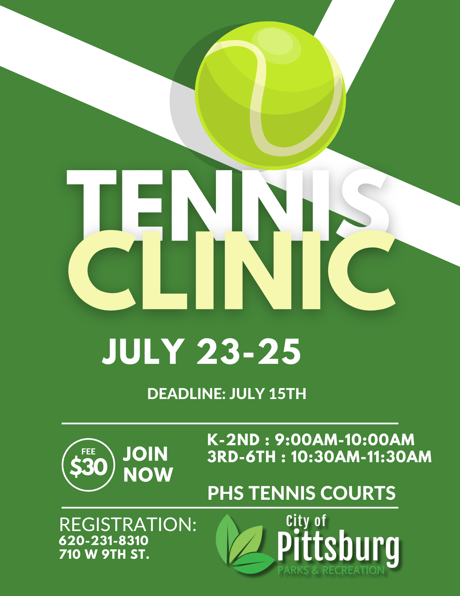 PPRD Tennis Clinic
