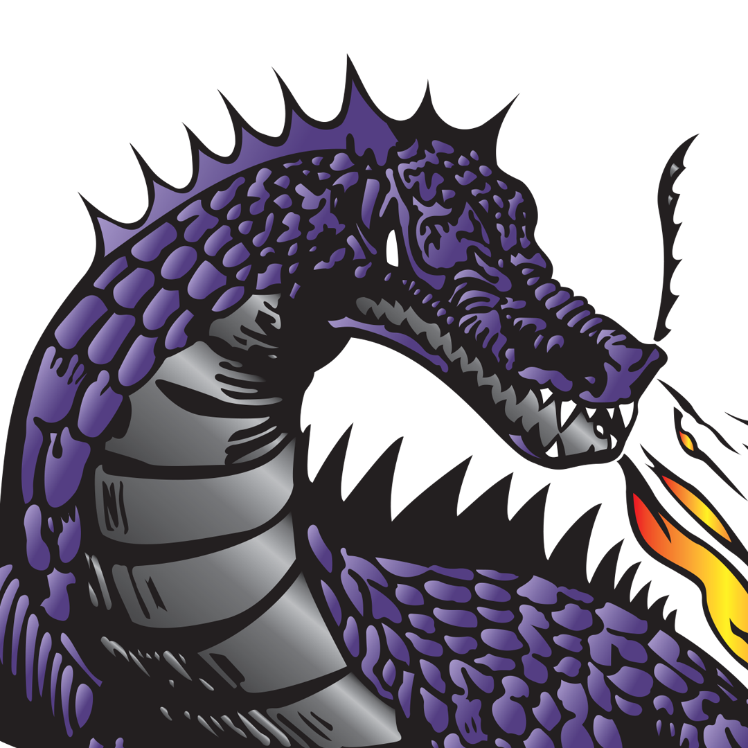 Pittsburg Community School District, USD250, dragon logo, Pittsburg, Kansas