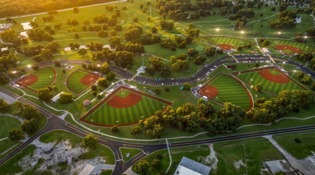 The rendering of the Don Gutteridge Sports Complex for its 2026 renovations in Pittsburg, KS