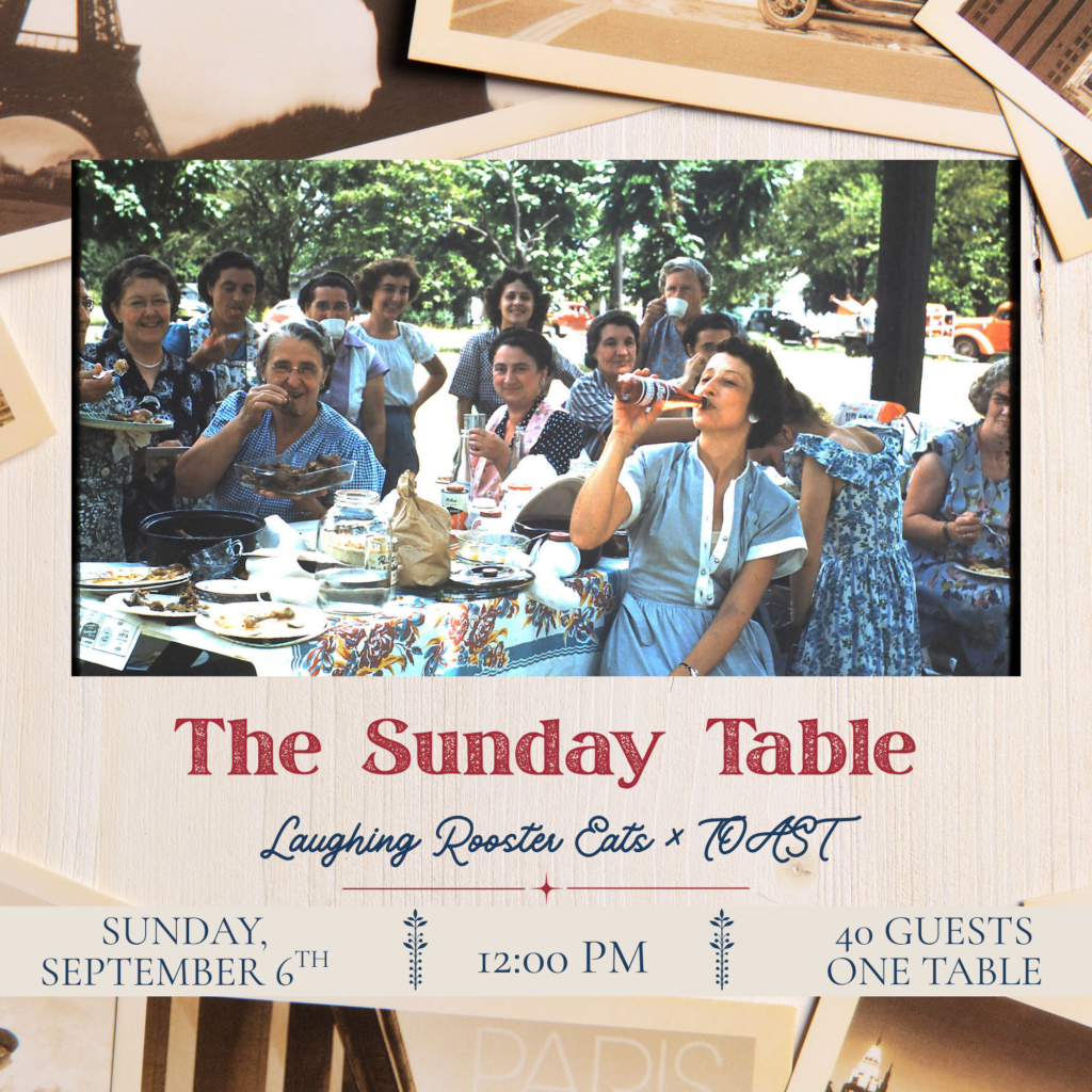 The flier for The Sunday Table event set for Little Balkans Weekend in Pittsburg, Kansas